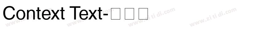 Context Text字体转换 Context Text字体转换
